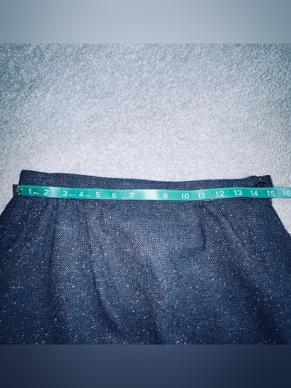 Pendleton Navy A-Line Skirt with Subtle Sparkle - Picture 4 of 7